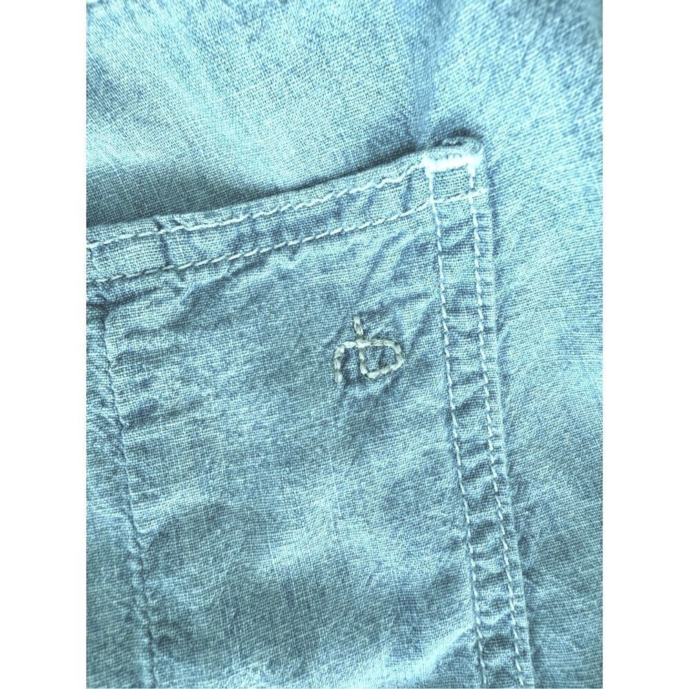 Rag & Bone Dumont Thin Denim Button Down Open Bac… - image 7